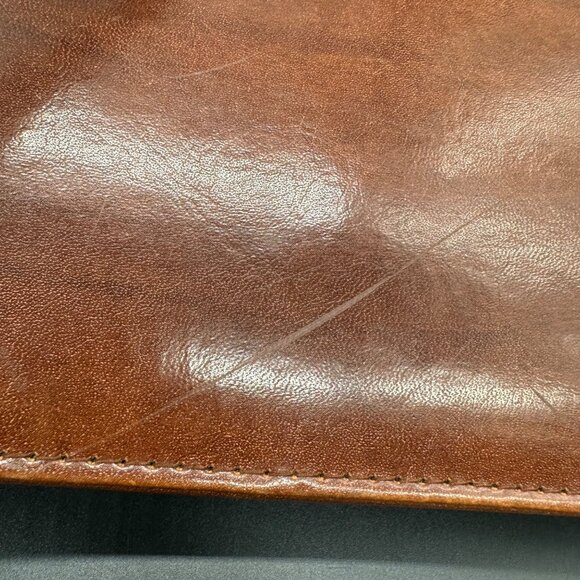 Vintage Purse Shoulder Bag Crossbody 1990s Marchino Toggle Brown Gold Toned Y2K - Picture 9 of 13